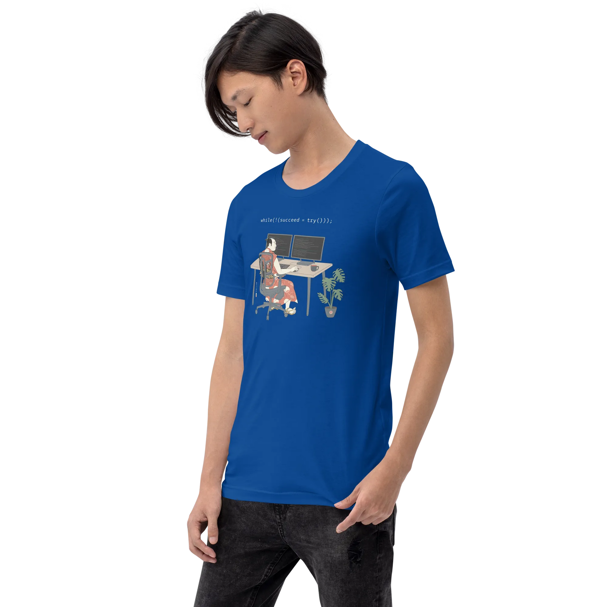 Samurai Programmer Ukiyo-e 6 Unisex t-shirt - Samurai Original