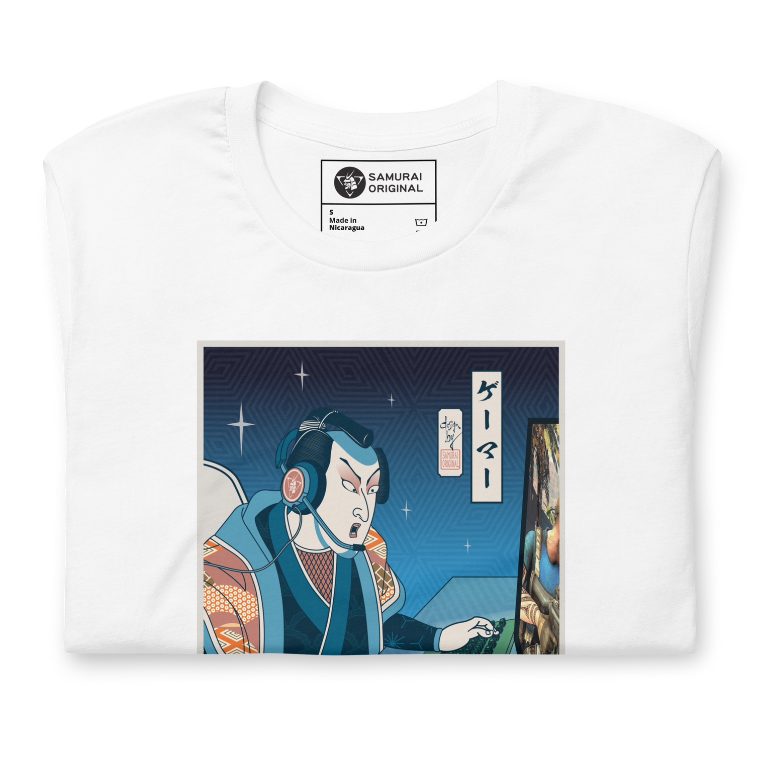 Samurai Gamer Streamer Ukiyo-e Unisex T-Shirt – Samurai Original