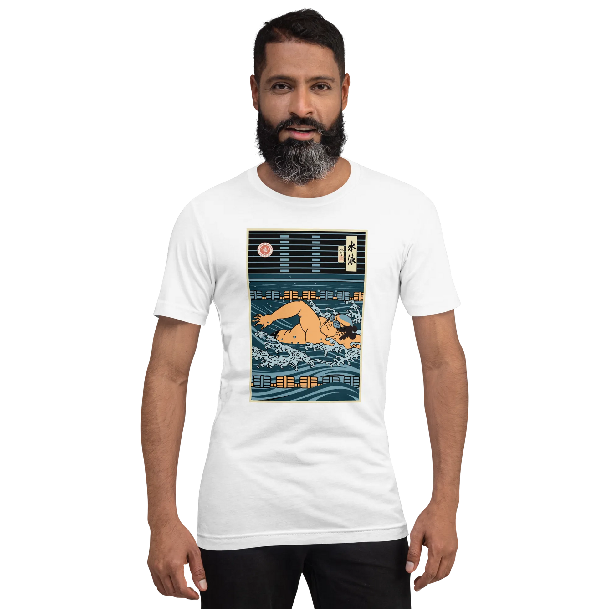 Samurai Swim Water Sport Ukiyo-e Unisex T-Shirt -