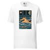 Samurai Swim Water Sport Ukiyo-e Unisex T-Shirt - White / XS