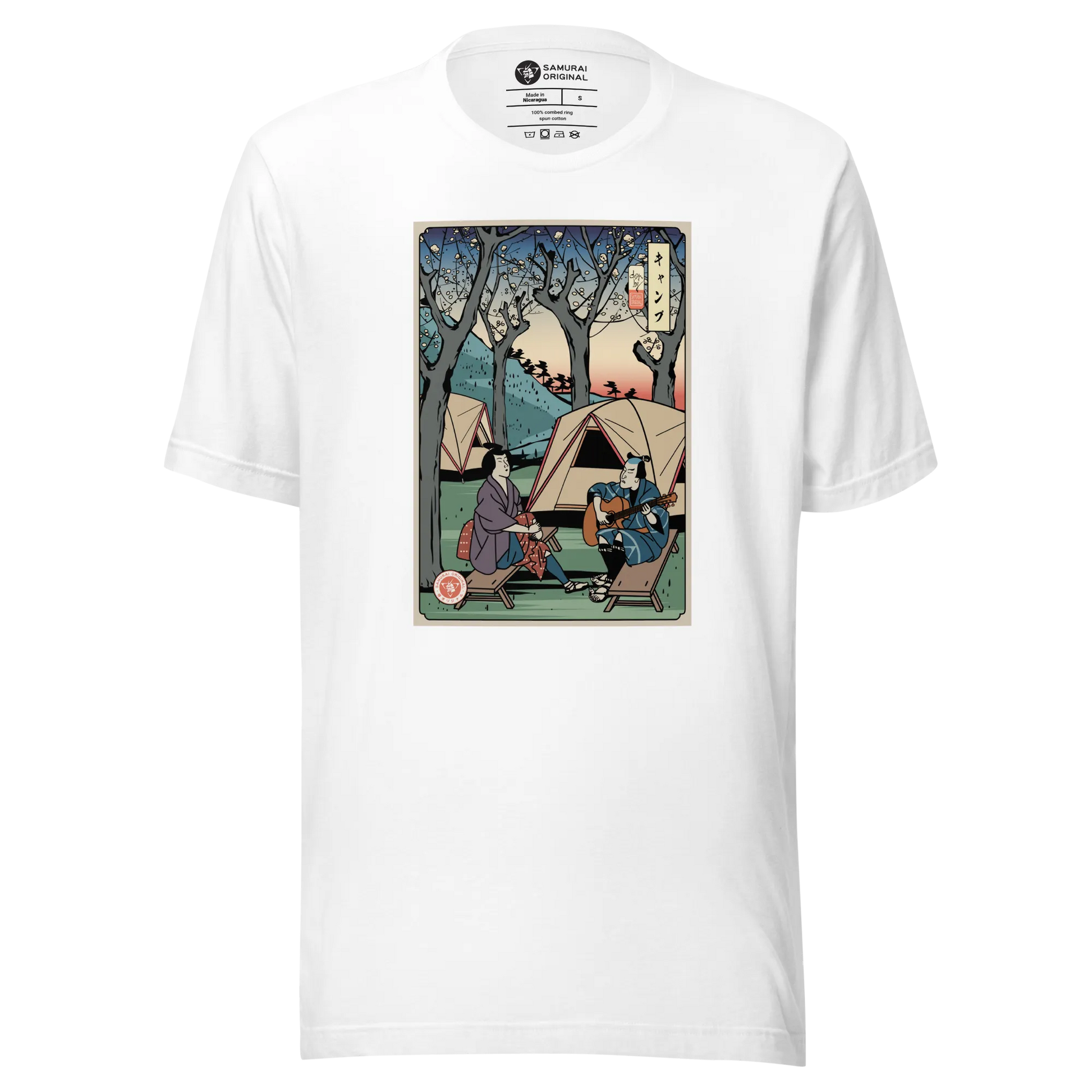 Samurai Camping Weekend Ukiyo-e Unisex T-Shirt - Samurai Original