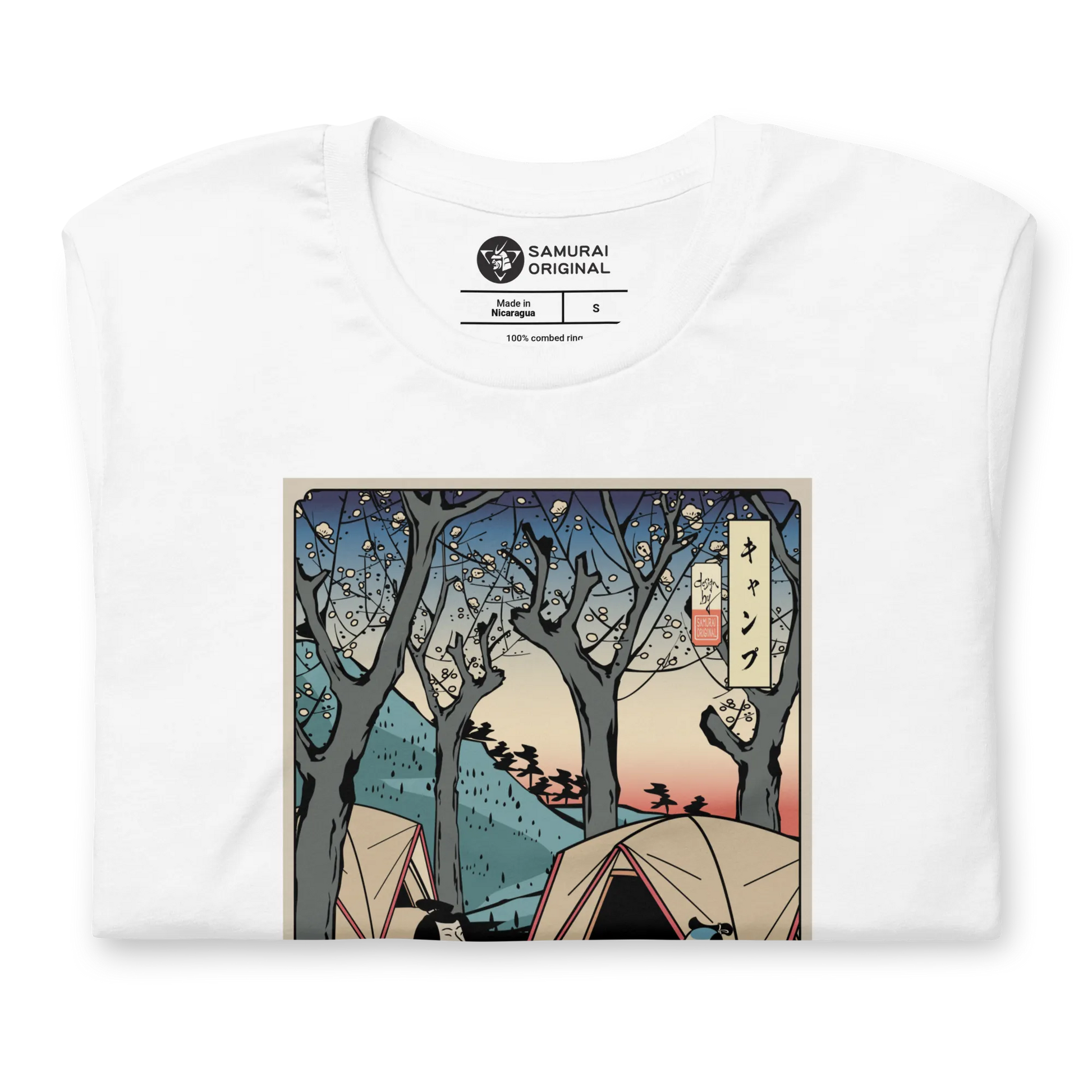 Samurai Camping Weekend Ukiyo-e Unisex T-Shirt - Samurai Original