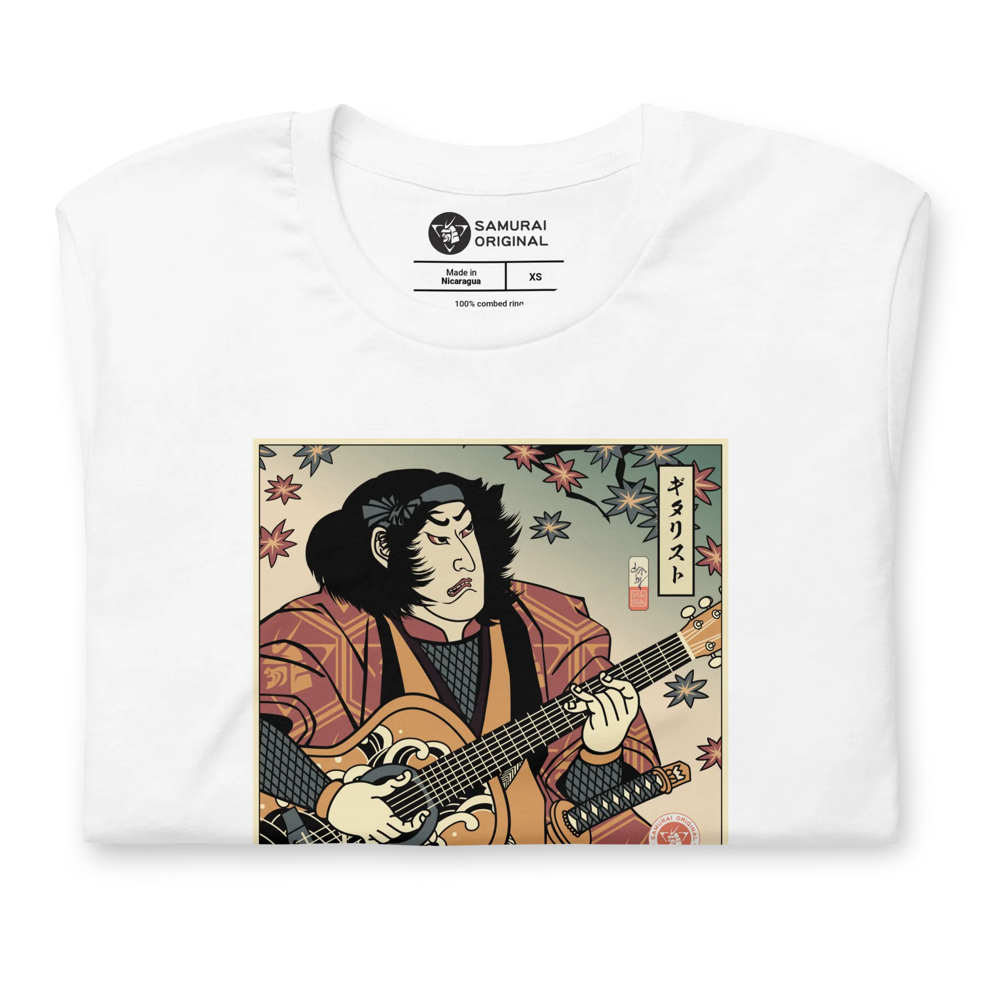 Samurai Guitar Player 3 Music Ukiyo-e Unisex T-Shirt -