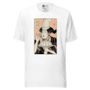 Geisha Chef Cook Dish Japanese Ukiyo-e Unisex T-Shirt - White / S