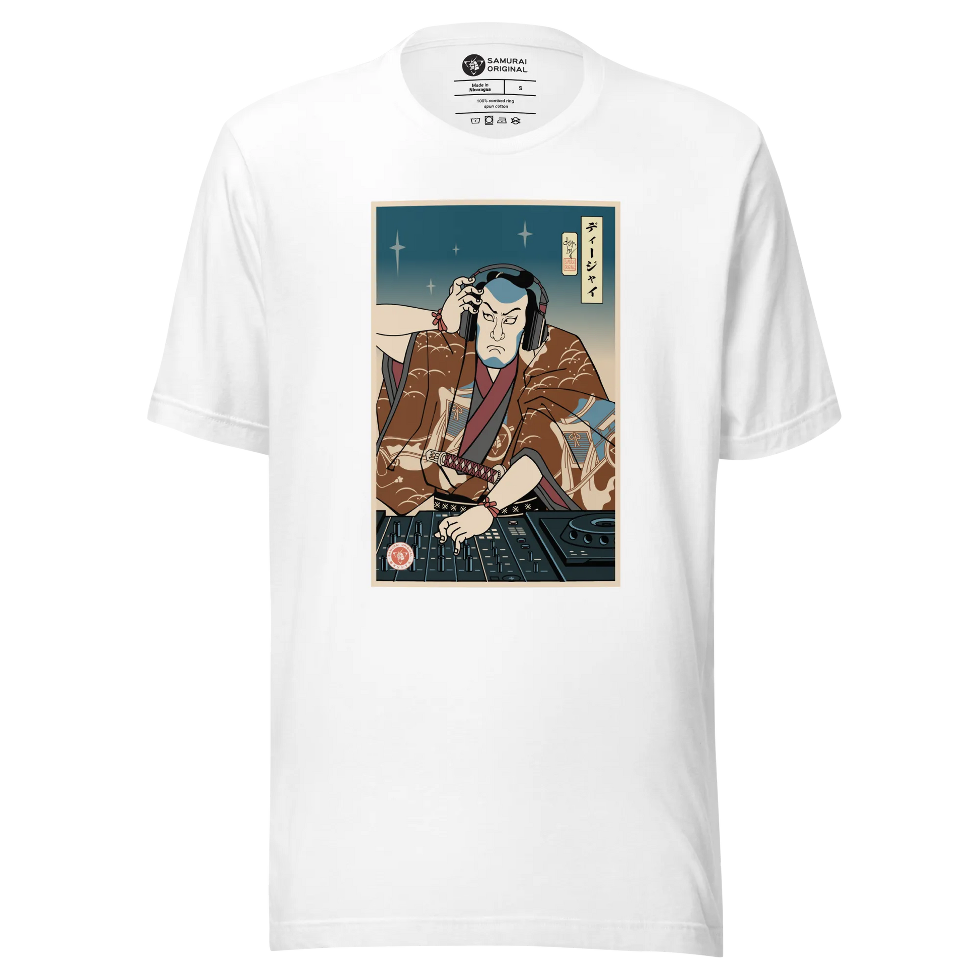 Samurai DJ 6 Turntable Music Ukiyo-e Unisex T-Shirt - Samurai Original