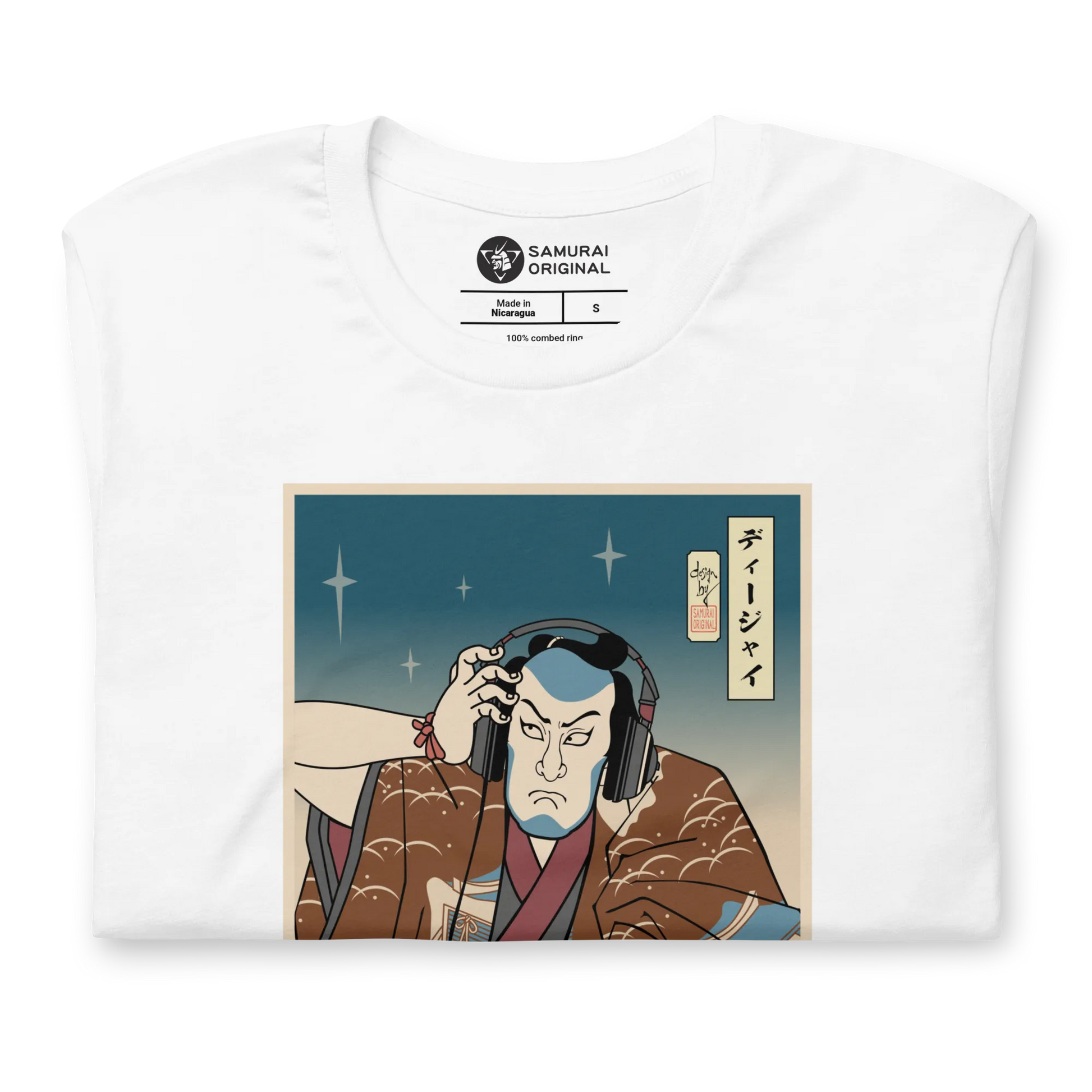 Samurai DJ 6 Turntable Music Ukiyo-e Unisex T-Shirt - Samurai Original