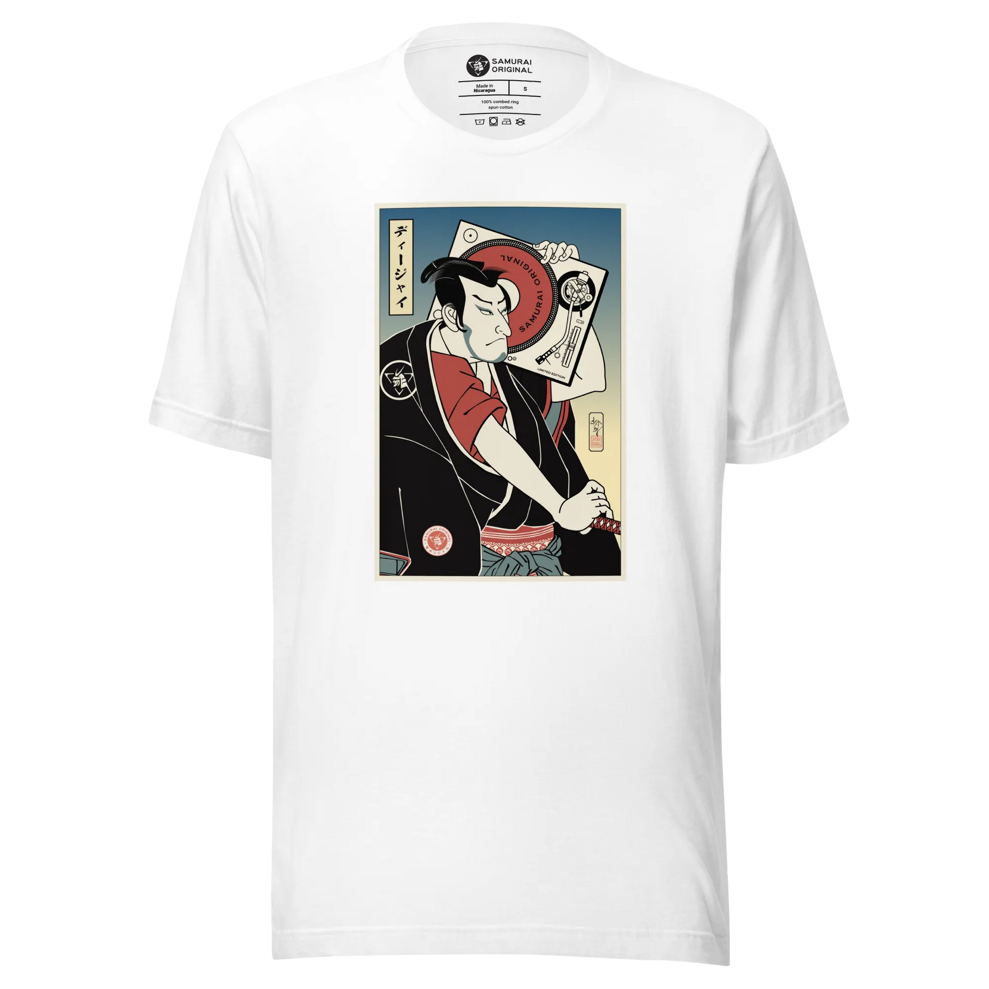 Samurai DJ 4 Music Ukiyo-e Unisex T-Shirt - Samurai Original