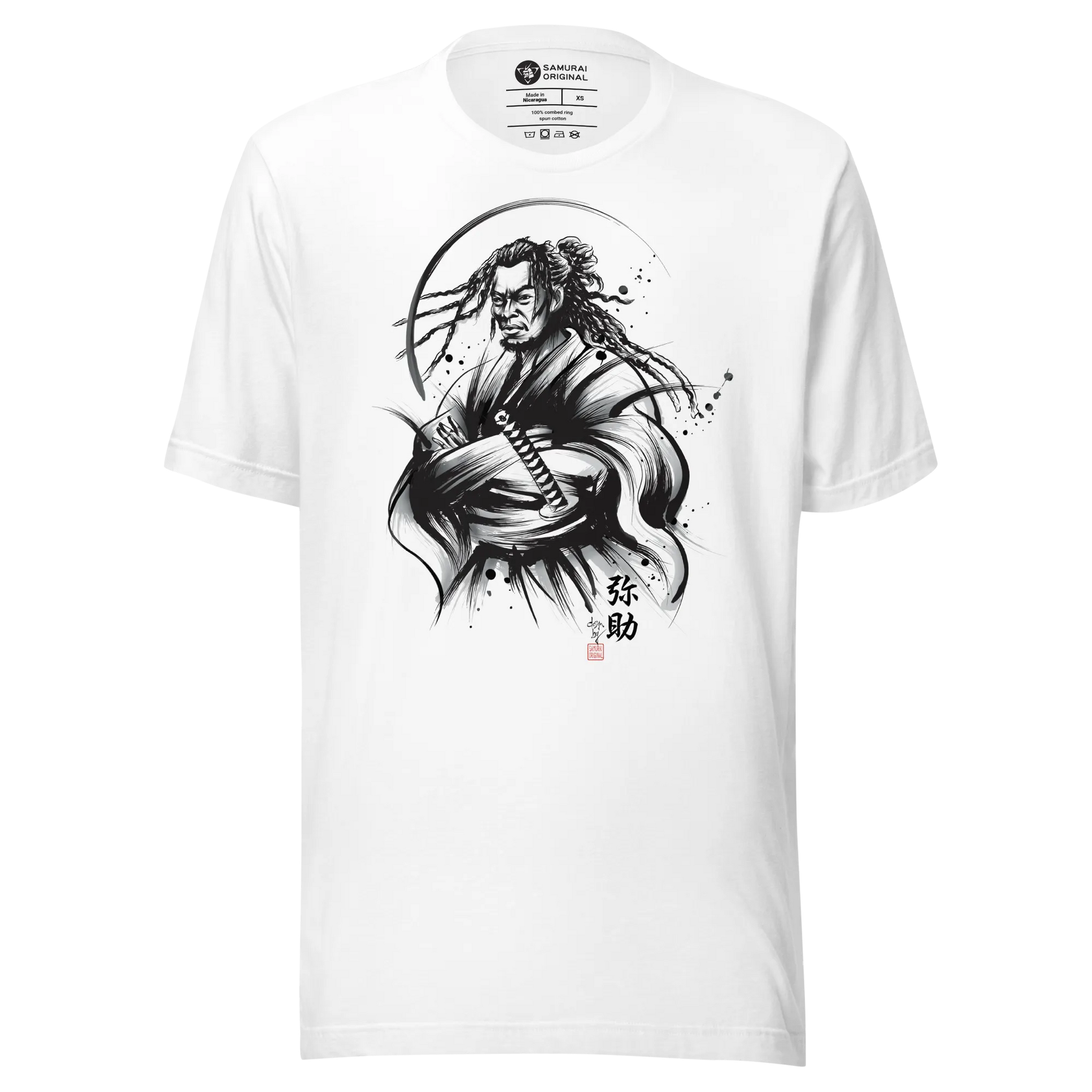 Samurai Yasuke Panting Brush Unisex t-shirt - Samurai Original