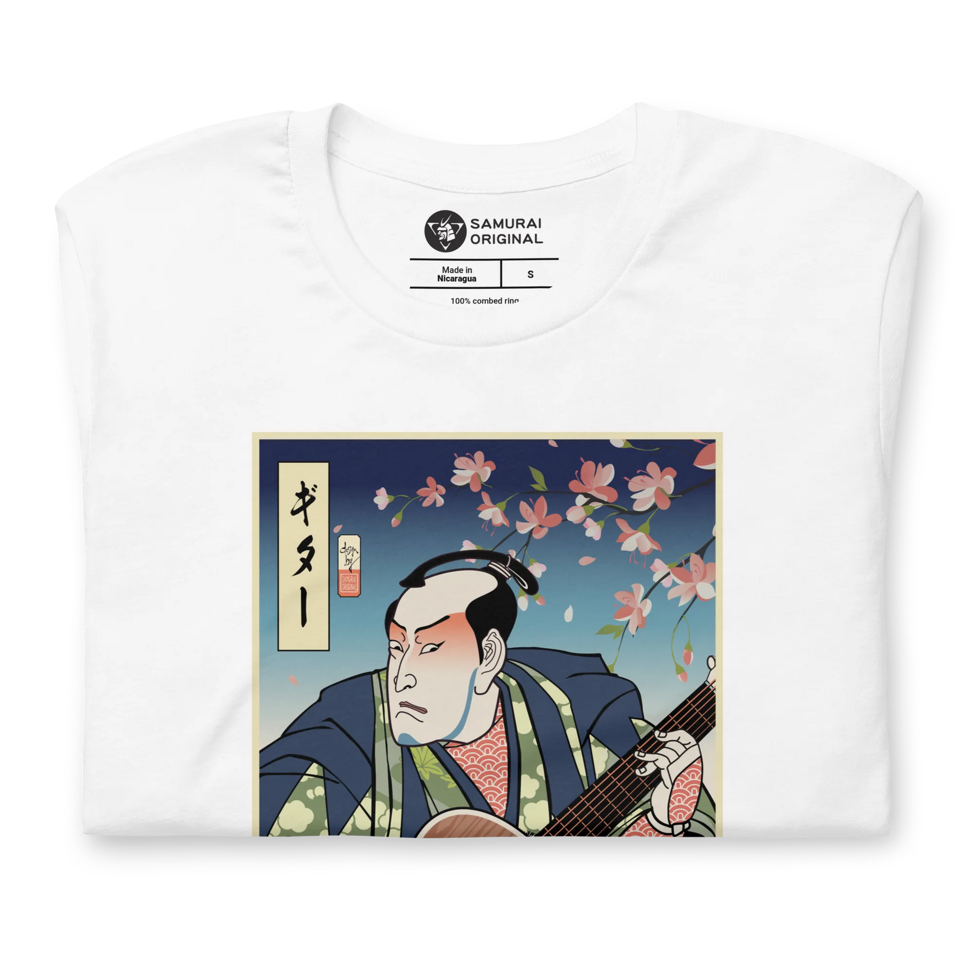 Samurai Guitar Player 2 Music Ukiyo-e Unisex T-Shirt -