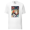 Geisha & Macaw Parrot Bird Japanese Ukiyo-e Unisex T-Shirt - White / S