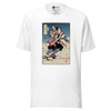 Samurai Ski 2 Winter Sport Ukiyo-e Unisex T-Shirt - White / XS