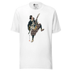 Samurai Guitar Player Music Ukiyo-e Unisex T-Shirt - White / 3XL