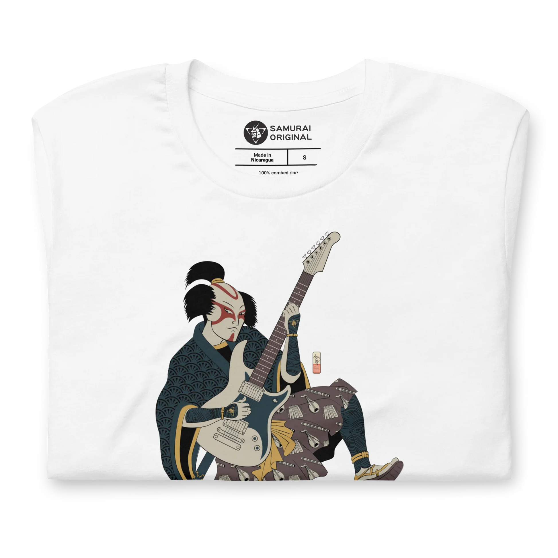 Samurai Guitar Player Music Ukiyo-e Unisex T-Shirt -