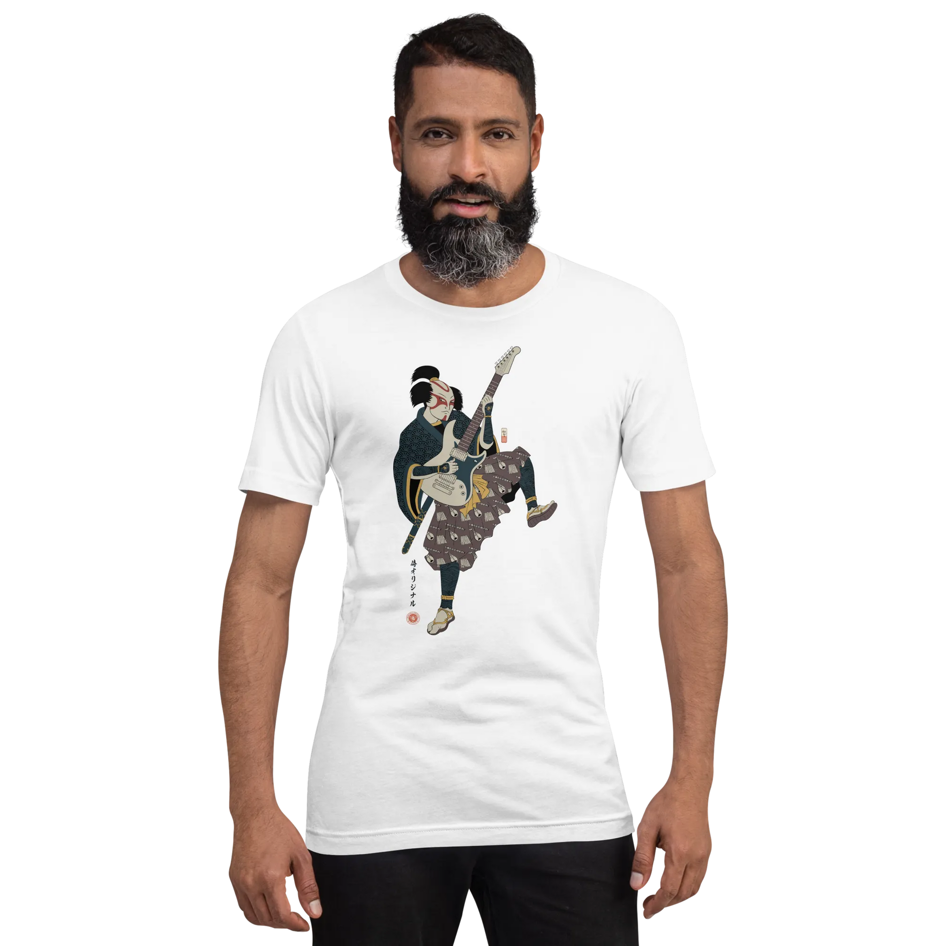 Samurai Guitar Player Music Ukiyo-e Unisex T-Shirt -