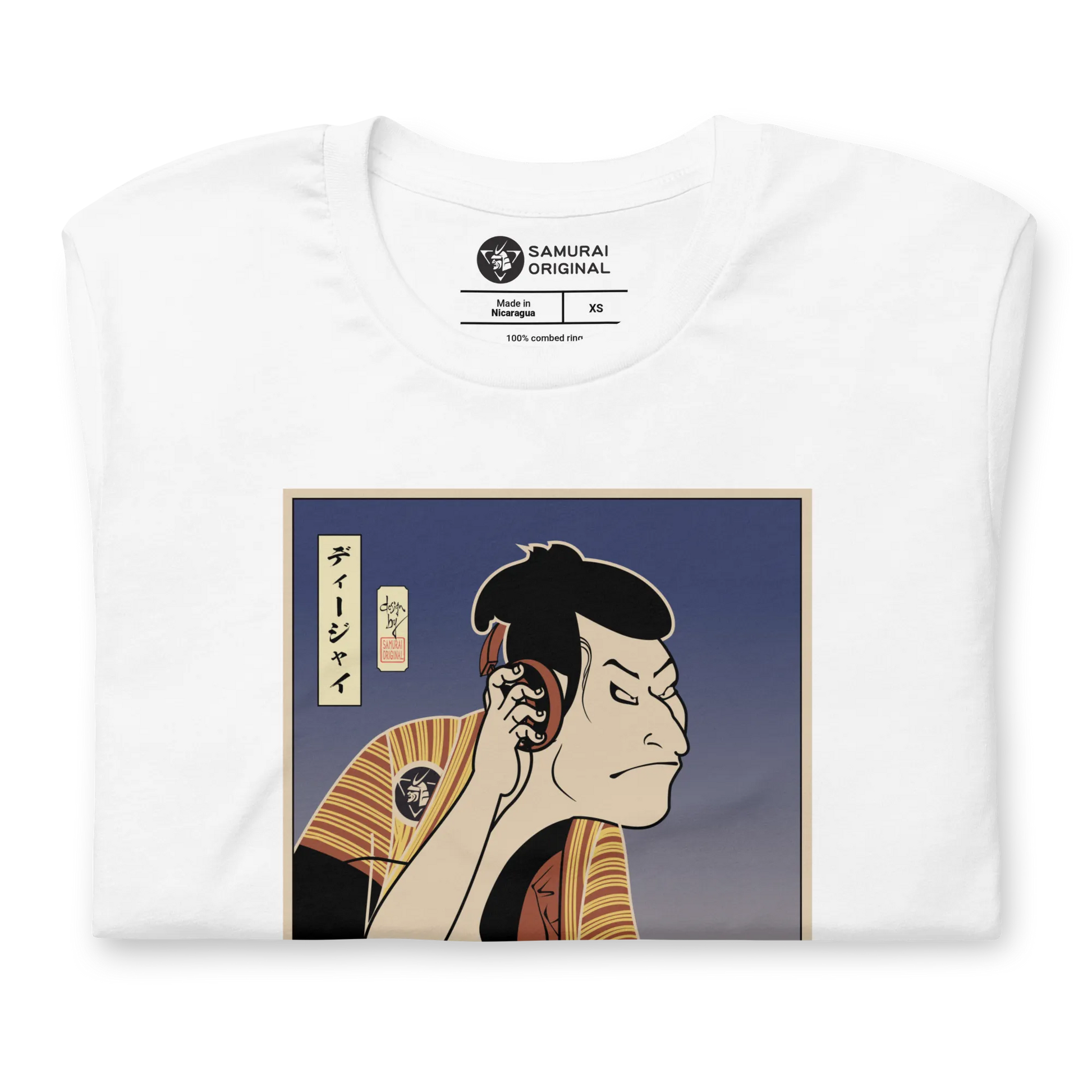 Otani Oniji DJ Turntable Music Japanese Ukiyo-e Unisex T-Shirt - Samurai Original