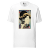 Geisha Photographer Camera Japanese Ukiyo-e Unisex T-Shirt - White / XS