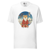 Dog Shiba Inu Funny Japanese Ukiyo-e Unisex T-Shirt - White / S