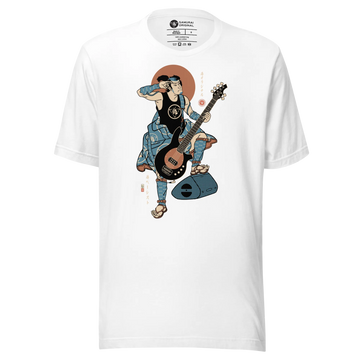 Samurai Bassist Player 6 Music Ukiyo-e Unisex T-Shirt - Samurai Original