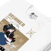 Samurai Drummer Japanese Ukiyo-e Unisex T-shirt 8