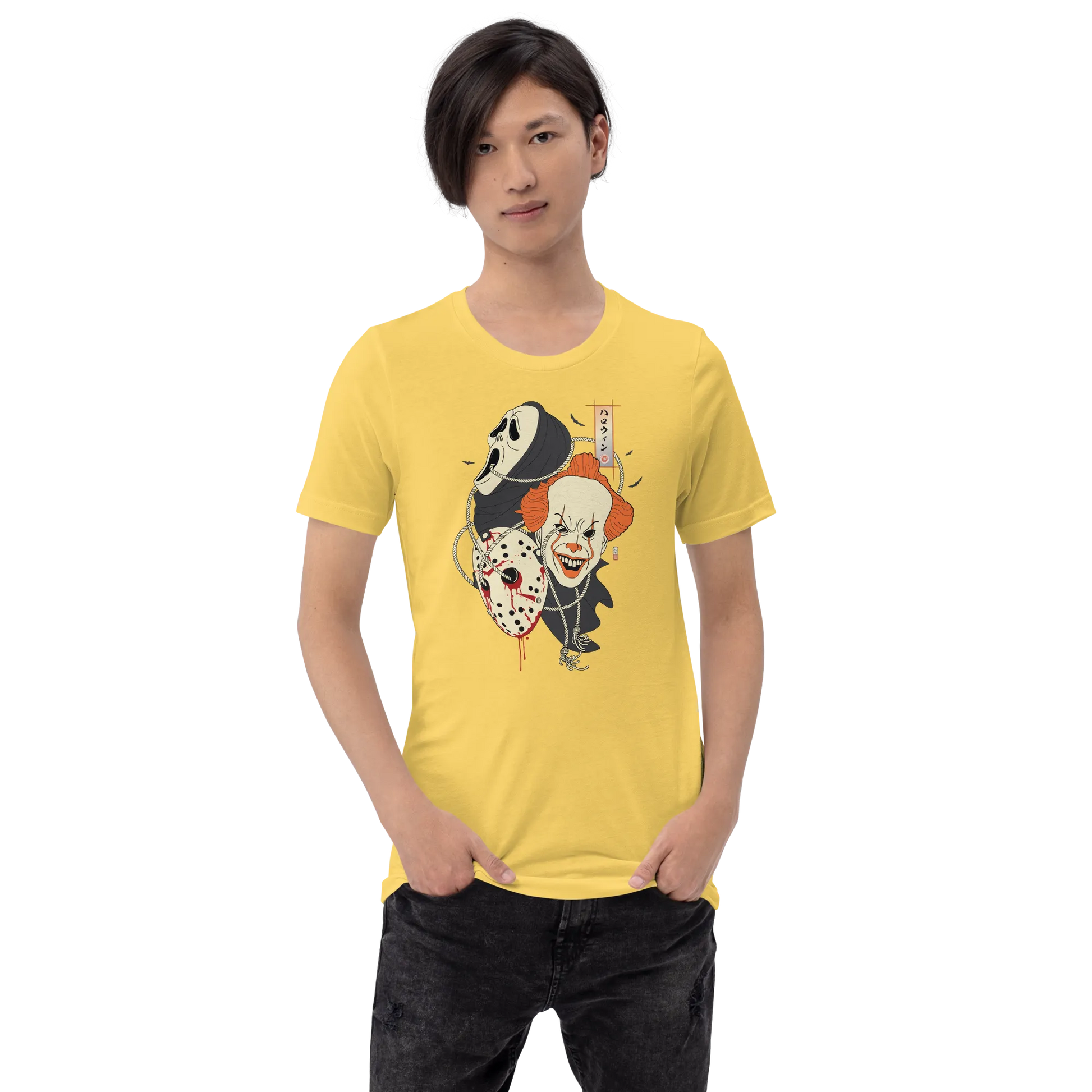 Halloween Mask Japanese Ukiyo-e Unisex T-shirt -