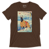 Dog Doberman Pinscher Japanese Ukiyo-e Unisex Tri-Blend T-Shirt - Brown Triblend / S