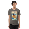 Dog Doberman Pinscher Japanese Ukiyo-e Unisex Tri-Blend T-Shirt -