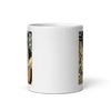 Samurai Painter Artist Ukiyo-e White glossy mug