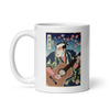 Samurai Guitar Player 2 Music Ukiyo-e White glossy mug