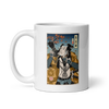 Samurai Photographer 7 Camera Ukiyo-e White glossy mug