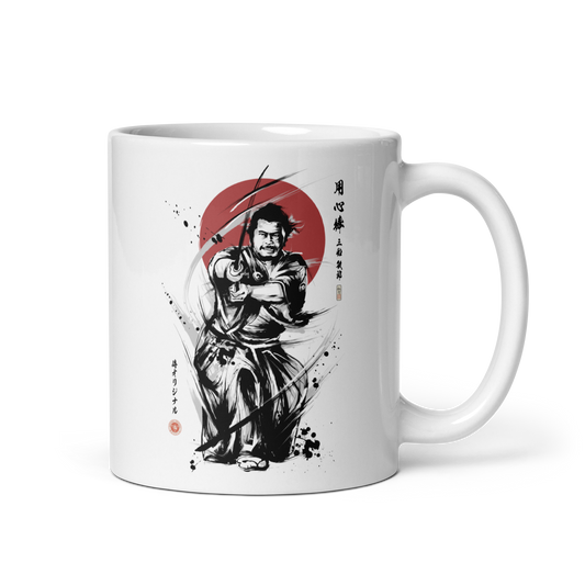 Yojimbo Movie Toshiro Mifune Akira Kurosawa White glossy mug