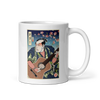 Samurai Guitar Player 2 Music Ukiyo-e White glossy mug