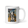 Samurai Photographer 7 Camera Ukiyo-e White glossy mug