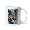 Dragon Japanese Ukiyo-e White glossy mug