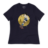 Geisha Roller Derby Japanese Ukiyo-e Women's Relaxed T-Shirt - Navy / S