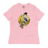 Geisha Roller Derby Japanese Ukiyo-e Women's Relaxed T-Shirt - Pink / S