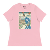 Geisha Gardening Japanese Ukiyo-e Women's Relaxed T-Shirt 2 - Pink / S