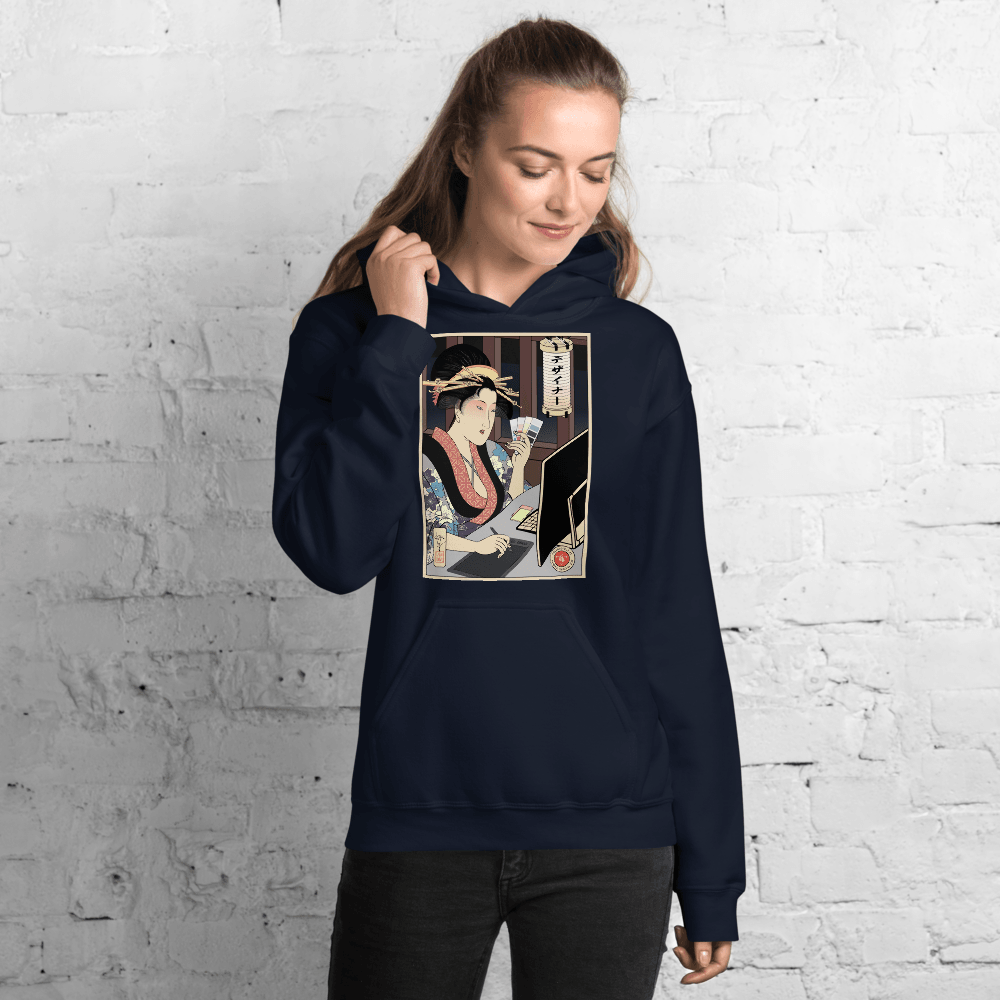 Geisha Design Japanese Ukiyo e Unisex Hoodie