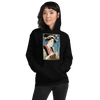 Geisha Knitting Mom Japanese Ukiyo-e Front Unisex Hoodie 2 - Black / S