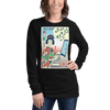 Geisha Programmer Computer Science Japanese Ukiyo-e Unisex Long Sleeve Tee - Black / XS