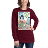 Geisha Programmer Computer Science Japanese Ukiyo-e Unisex Long Sleeve Tee - Maroon / XS