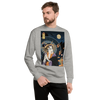 Halloween Geisha Zombies Japanese Ukiyo-e Unisex Premium Sweatshirt - Carbon Grey / S