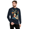 Halloween Samurai Joker Japanese Ukiyo-e Unisex Premium Sweatshirt - Navy Blazer / S