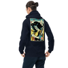 Hannya Bassist Player Music Japanese Ukiyo-e Unisex Hoodie - Navy / S