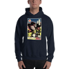 Hannya DJ Turntable Music Japanese Ukiyo-e Unisex Hoodie - Navy / S