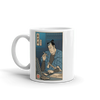 Samurai Accountant Japanese Ukiyo-e White Glossy Mug - Samurai Original