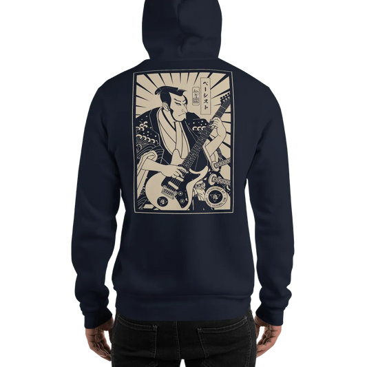 Samurai Bassist Player 2 Music Ukiyo-e Unisex Hoodie - Samurai Original