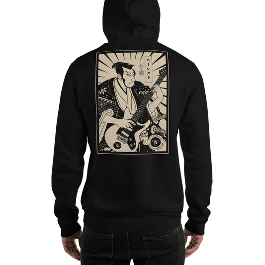 Samurai Bassist Player 2 Music Ukiyo-e Unisex Hoodie - Samurai Original