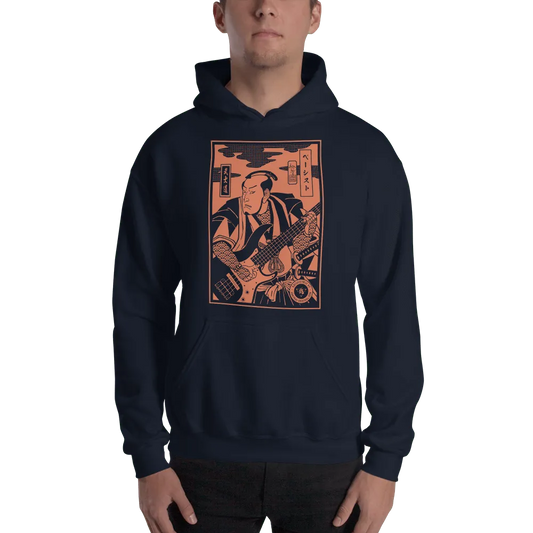 Samurai Bassist Player 3 Music Ukiyo-e Unisex Hoodie - Samurai Original