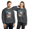 Samurai Cat Love Fish 2 Ukiyo-e Unisex Sweatshirt - Samurai Original