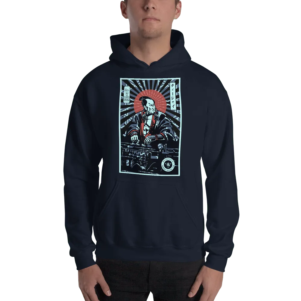 Samurai DJ 5 Turntable Funny Music Unisex Hoodie - Samurai Original